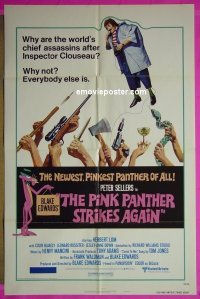#484 PINK PANTHER STRIKES AGAIN style B 1sh 