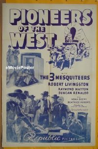 #458 PIONEERS OF THE WEST 1shR40s Mesquiteers 