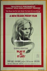 #492 PLAY IT AS IT LAYS 1sh '72 Tuesday Weld 