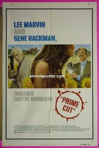 y885 PRIME CUT style A one-sheet movie poster '72 Lee Marvin, Gene Hackman