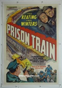 #2381 PRISON TRAIN linen 1sh '38 Keating 