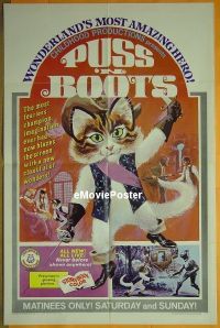 #510 PUSS 'N BOOTS 1sh R67 Mexican cat! 