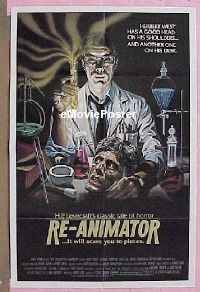 #448 RE-ANIMATOR 1sh '85 great image! 