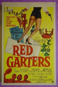 #8196 RED GARTERS 1sh '54 Rosemary Clooney
