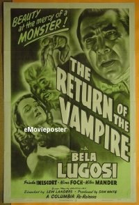 #010 RETURN OF THE VAMPIRE 1shR48 Bela Lugosi 