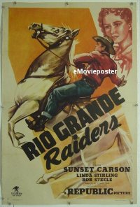#109 RIO GRANDE RAIDERS linen 1sh '46 Carson 