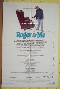 #470 ROGER & ME 1sh '89 Michael Moore 