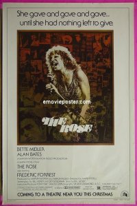 #359 ROSE teaser 1sh '79 Midler as Joplin 