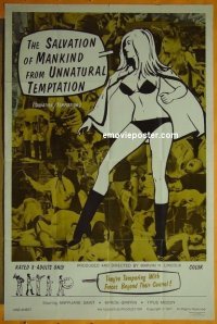 #2093 SALVATION OF MANKIND 1sh '71 x-rated! 