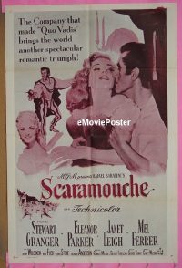Q514 SCARAMOUCHE one-sheet movie poster '52 Stewart Granger