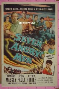 #1020 7 ANGRY MEN 1sh '55 Massey, Paget 