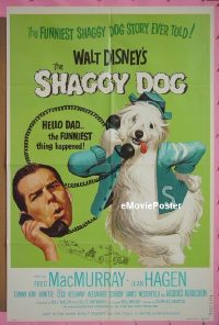 #1999 SHAGGY DOG 1sh R74 Disney, MacMurray 