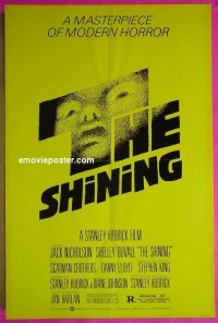 #2753 SHINING 1sh '80 Nicholson, Kubrick