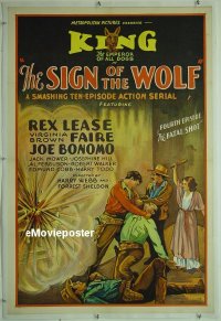 #022 SIGN OF THE WOLF linen 1sh '31 serial 