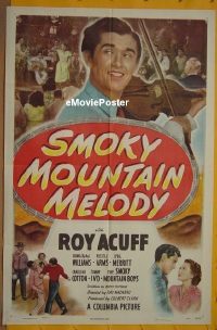 #492 SMOKY MOUNTAIN MELODY 1sh '48 Roy Acuff 
