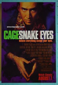 #2767 SNAKE EYES DS advance 1sh '98 Cage