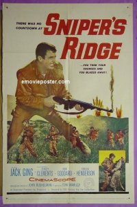 #8277 SNIPER'S RIDGE 1sh '61 Ging, Clements 
