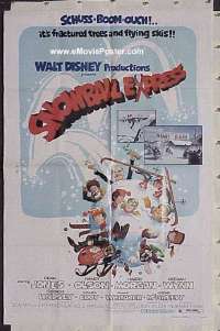 Q598 SNOWBALL EXPRESS one-sheet movie poster R74 Disney, Jones