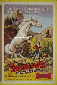 #490 SNOWFIRE 1sh '58 great horse image! 
