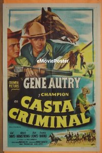 #407 SONS OF NEW MEXICO Spanish 1sh '49 Autry 