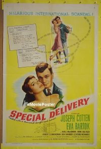 #495 SPECIAL DELIVERY 1sh '55 Cotten 