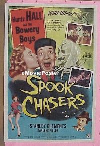 #567 SPOOK CHASERS 1sh '57 Bowery Boys 