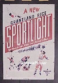 #015 SPORTLIGHT linen 1sh '49 Grantland Rice 