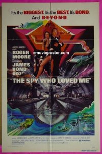 #1891 SPY WHO LOVED ME 1sh '77 Moore as Bond 