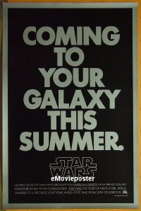 #056 STAR WARS teaser 1sh '76 George Lucas 