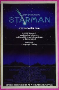 Q633 STARMAN one-sheet movie poster '84 John Carpenter, Bridges