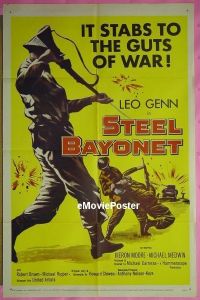 #594 STEEL BAYONET 1sh '57 Leo Genn 