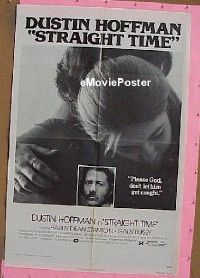 Q647 STRAIGHT TIME one-sheet movie poster '78 Hoffman, Russell