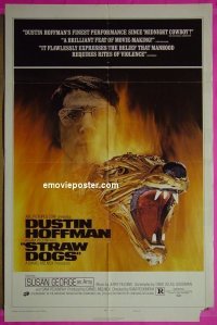 #9796 STRAW DOGS style D 1sh '72 D. Hoffman 