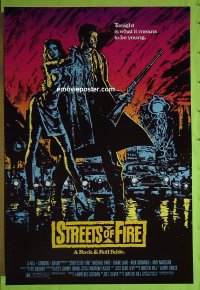 #2803 STREETS OF FIRE 1sh 84 Walter Hill
