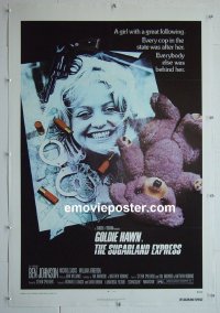 #2678 SUGARLAND EXPRESS paperbacked one-sheet '74 Hawn