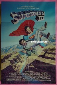 #9824 SUPERMAN 3 1sh '83 Reeve, Pryor, Kidder 