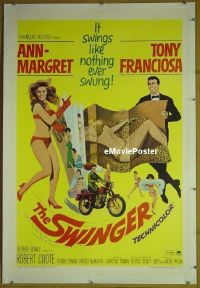 #071 SWINGER linen 1sh '66 Ann-Margret 