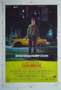 #2941 TAXI DRIVER linen one-sheet '76 De Niro, Scorsese