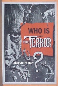 #459 TERROR style B teaser 1sh '63 Karloff 
