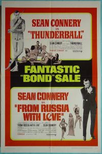 #8403b THUNDERBALL/FROM RUSSIA WITH LOVE 1sh