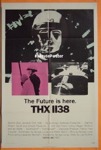 #8371 THX 1138 1sh '71 George Lucas, Duvall