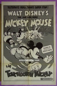 #9895 TOUCHDOWN MICKEY 1sh R74 Walt Disney 