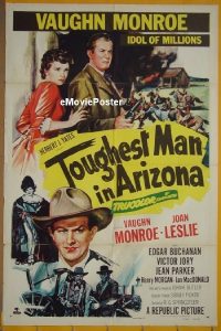 B087 TOUGHEST MAN IN ARIZONA one-sheet movie poster '52 V.Monroe