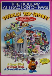 #2853 TOTALLY TOY STORY DS advance 1sh '95 El Capitan