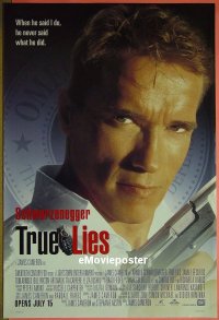 #346 TRUE LIES DS adv 1sh '94 Schwarzenegger 