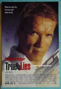 #2861 TRUE LIES advance 1sh 94 Schwarzenegger