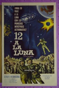 #7002 12 TO THE MOON Spanish 1sh '60 Conway