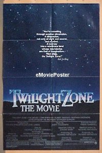 Q781 TWILIGHT ZONE special style one-sheet movie poster '83 John Lithgow
