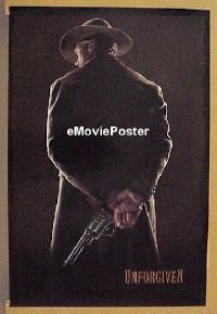 #380 UNFORGIVEN teaser 1sh '92 Eastwood 