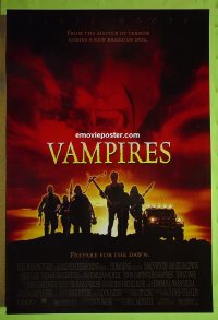 h295 VAMPIRES DS one-sheet movie poster '98 John Carpenter, James Woods